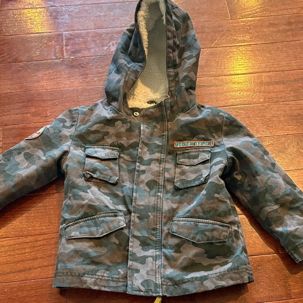 Cat and Jack Camouflage Hooded Jacket